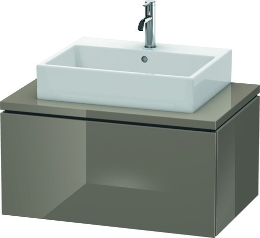 Image of Duravit Waschtischunterschrank für Konsole L-Cube 400x820x547mm 1 Auszug, Flannel Grey Hochglanz, LC LC581208989